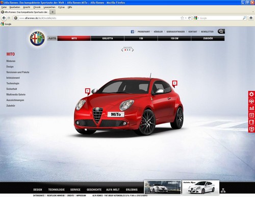 Alfa Romeo gestaltet Internetauftritt neu.