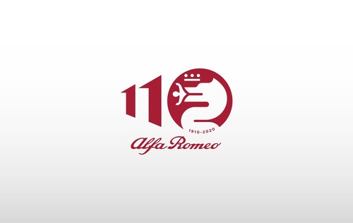 Alfa-Romeo-Logo &quot;110th Anniversary&quot;.