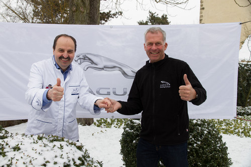 Christian Danner und Johann Lafer bei Jaguar &quot;Taste &amp; Race&quot;.