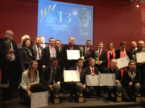 Die Gewinner des Innovationspreises für Logistik 2013. PTV Group in der Kategorie &quot;Bestes Innovationsprodukt&quot;.