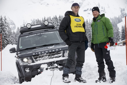 „Discovery Adventure Challenge“ von Land Rover (von links): Sir Ranulph Fiennes und Ben Saunders.