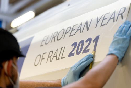 European Year of Rail Zugbeklebung.