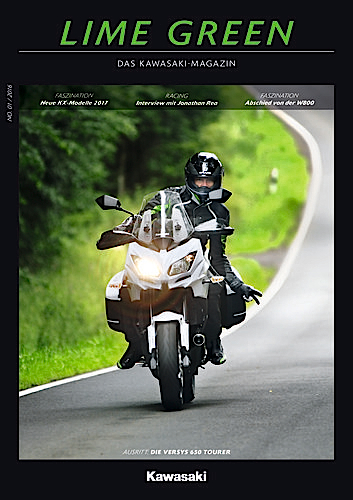 Kawasaki-Kundenmagazin „Lime Green“.