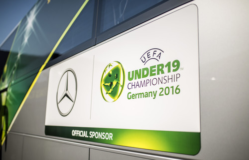 Mercedes-Benz ist Premiumpartner der UEFA U-19 Europameisterschaft 2016.