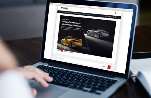 Online-Newsroom von Porsche.