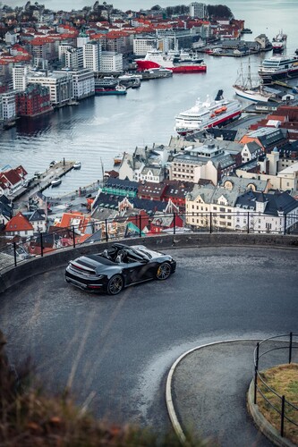 Porsche 911 Cabriolet in Norwegen.