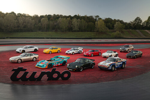 Porsche feiert auf der Retro Classics 2024 „Beyond Performance – 50 Jahre Porsche Turbo“.