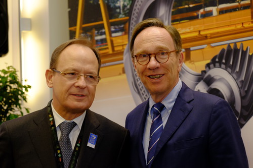 Prof. Dr. Peter Pleus von Schaeffler und Matthias Wissmann vom VDA.