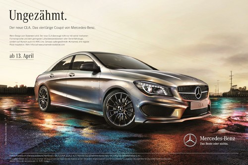 Werbekampagne für den Mercedes-Benz CLA.