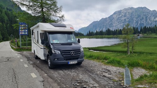 Am Passo di Pramollo (Nassfeldpass). 