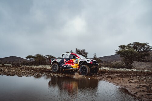 Dakar-Sieger 2023: Der Toyota GR DKR Hilux von Nasser Al-Attiyah und Mathieu Baumel.