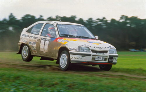 Die Österreicher Josef Haider und Ferdinand Hinterleitner wurden 1989 im Opel Kadett GSi 16V Deutscher Rallye-Meister.