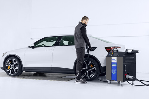 E-Health Charge von Mahle kombiniert die Batteriediagnose und das Laden mit Gleichstrom. 