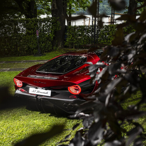 Erhielt den „Design Award for Concept Cars &amp; Prototypes“ beim Concorso d’Eleganza Villa d’Este 2024: Alfa Romeo 33 Stradale.