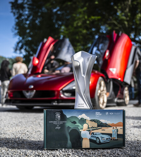 Erhielt den „Design Award for Concept Cars &amp; Prototypes“ beim Concorso d’Eleganza Villa d’Este 2024: Alfa Romeo 33 Stradale.