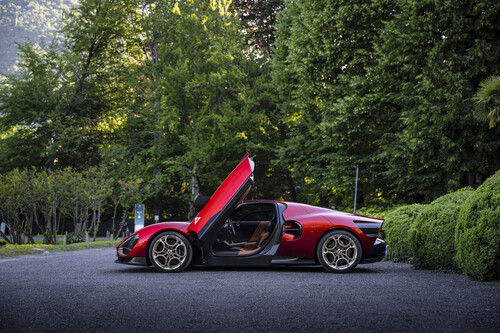 Erhielt den „Design Award for Concept Cars &amp; Prototypes“ beim Concorso d’Eleganza Villa d’Este 2024: Alfa Romeo 33 Stradale.