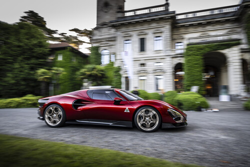 Erhielt den „Design Award for Concept Cars &amp; Prototypes“ beim Concorso d’Eleganza Villa d’Este 2024: Alfa Romeo 33 Stradale.