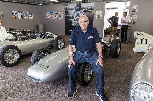 Herbert Linge, ehemaliger Porsche-Rennfahrer und Betriebsleiter des Entwicklungszentrums Weissach.