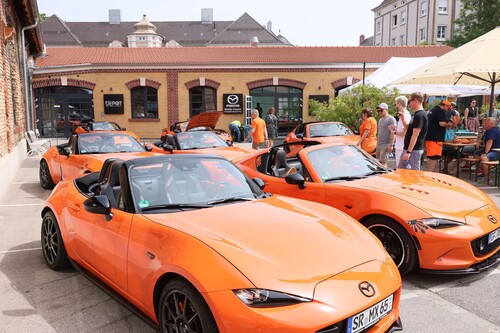 Mazda-MX-5-Treffen in Augsburg.