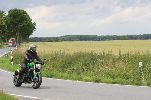 Motorradfahrer.