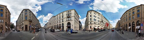 München mit der 360-Grad-Kamera.