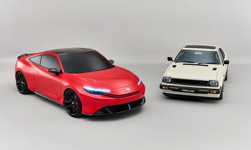 Neu und alt: Honda Prelude Concept und Prelude, erste Generation.