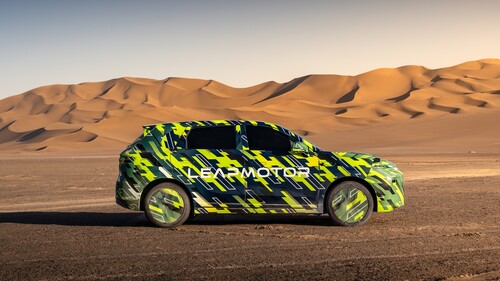 Noch im Tarnkleid: Leapmotor B10.