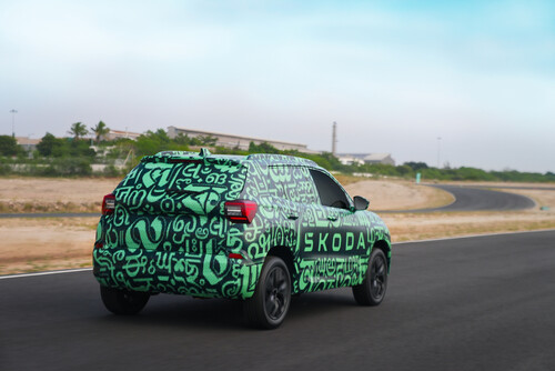 Noch in Camouflage: Skoda Kylaq.