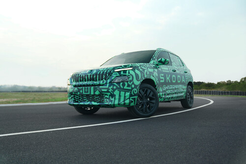 Noch in Camouflage: Skoda Kylaq.