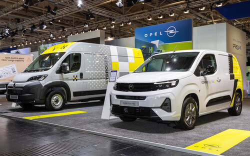 Opel Movano Hydrogen und Combo Electric auf der IAA Transportation 2024.