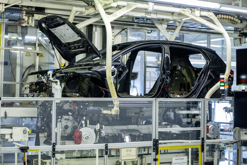 Produktion des VW Golf im Werk Wolfsburg.
