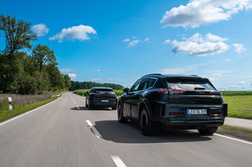 Prototypen des Porsche Cayenne Electric.