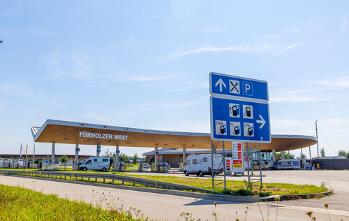 Rastanlage Fürholzen an der A9, Bayern.