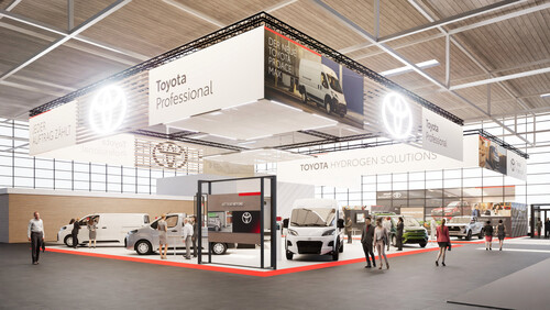 Toyotas Messestand auf der IAA Transportation 2024.