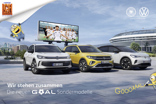 VW-Marketingkampagne mit den Minions zum Start des Kinofilms „Ich – Einfach Unverbesserlich 4“.