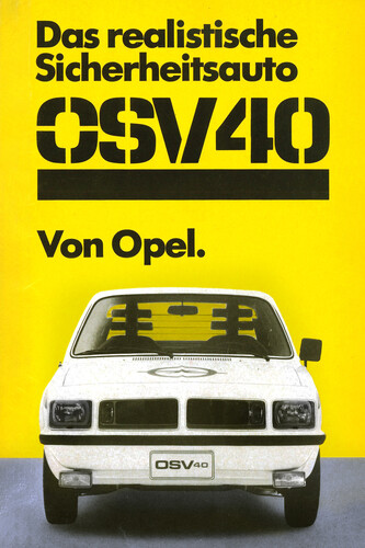 Werbung von 1974 für den Opel OSV 40.