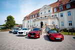 „Mazda Experience“ in Göhren-Lebbin an der Mecklenburgischen Seenplatte. Die Probefahrten starten am Schlosshotel Flesensee.