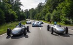 Porsche Heritage und Museum schickt Motorsport-Fahrzeuge aus sechs Jahrzehnten zum „Solitude Revival“.