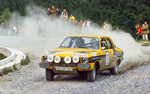 Rallye-Europameisterschaft 1974: Opel Ascona A von Walter Röhrl und Jochen Berger.